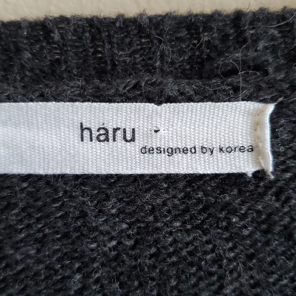 Haru Korean Brand sweater cadigan s/m - Picture 9 of 9